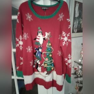 Christmas Sweater with Penguins